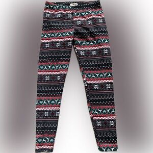Eye Candy Holiday Reindeer cozy leggings - size L